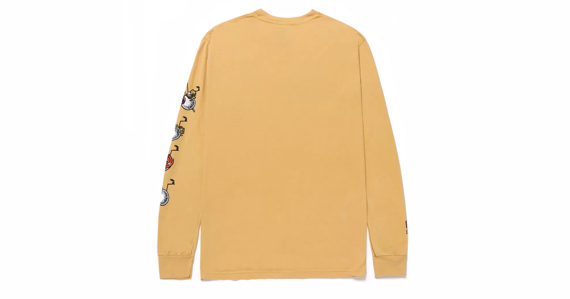 Garrett Leight Apparel & Accessories-GLCO X DANIEL SHEPARD LONG SLEEVE T-SHIRT Yellow