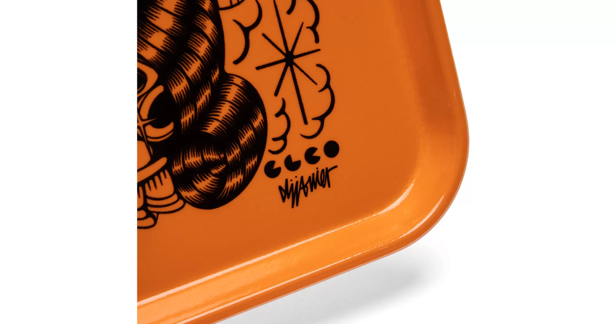 Garrett Leight Apparel & Accessories-GLCO X DJ JAVIER FIBERGLASS TRAY Orange Black