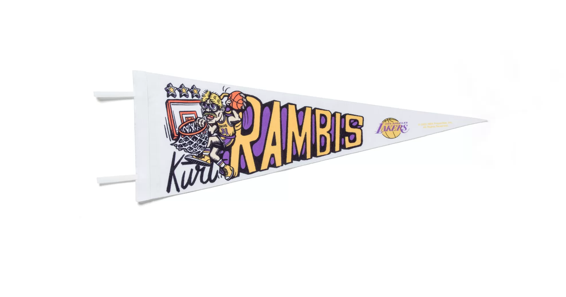 Garrett Leight Apparel & Accessories-GLCO X MITCHELL & NESS RAMBIS LAKERS PENNANT