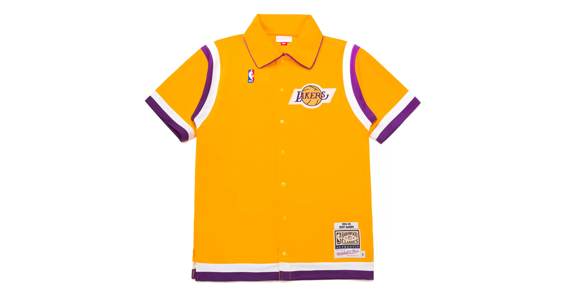 Garrett Leight Apparel & Accessories-GLCO X MITCHELL & NESS RAMBIS SHOOTING SHIRT Gold